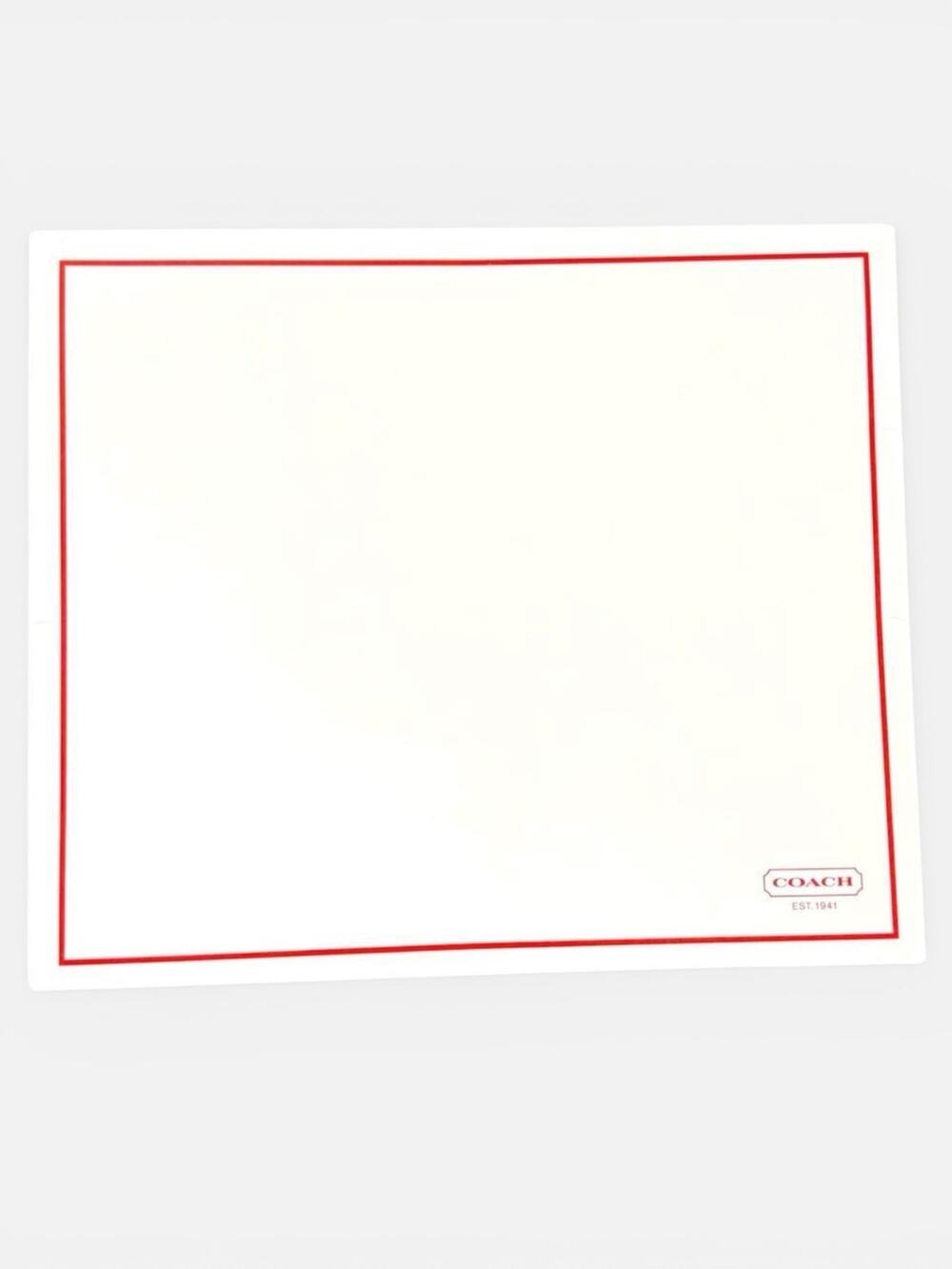 Vintage COACH Gift Box 12.5 x 10.5 x 4.5 White Red Empty Y2K